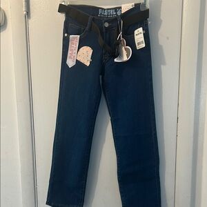 Pastels Blue Denim Straight Leg Jeans